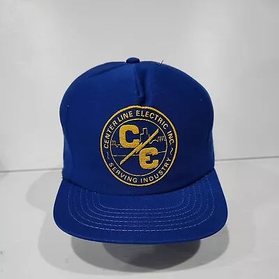 $13.96 • Buy Vintage Centerline Electric Inc. Snapback Hat Michigan Electricity Company 