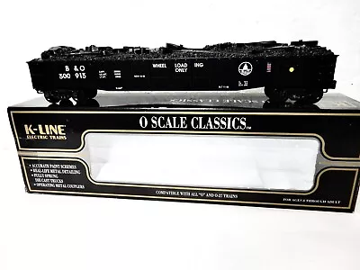K-line Baltimore & Ohio O Scale Die-Cast Gondola Car With Simulated Junk Load-ln • $64.99
