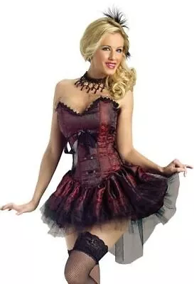 Ladies Sexy Saloon Girl Fancy Dress Costume UK 14-16 • £39.99