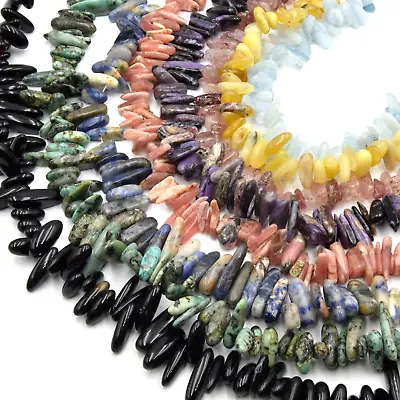 Gemstone Stick Beads | Stick Point Beads | Jewelry Supply • $7.45