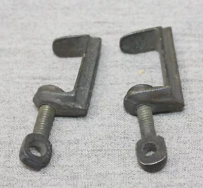 Small Brass C Clamps Primitive Antique Shop Tool Approx. 2   Vintage Lot Of 2 • $15