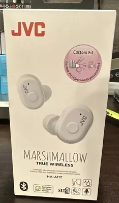 NEW JVC HA-A11T Marshmallow True Wireless Earbuds White. • $15