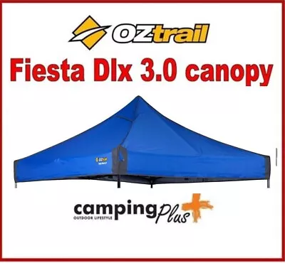 $85 • Buy OZtrail Fiesta Dlx 3.0 Gazebo  Replacement Canopy BLUE - 3 X 3 M MARKET