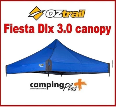$85 • Buy OZtrail Fiesta Dlx 3.0 Gazebo  Replacement Canopy BLUE - 3 X 3 M MARKET