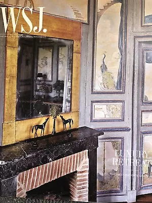 WSJ Magazine Wall Street Journal 2014 July August Luxury Retreat Decorators 49 P • $19.99