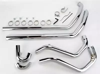 Bassani Xhaust True Dual Head Pipes Chrome #11315A Harley Davidson • $549.95