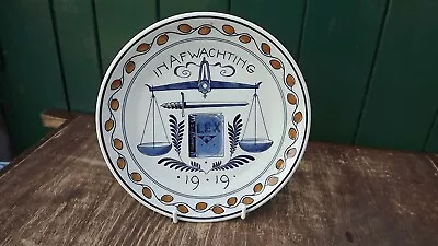 Vintage 1919 Dutch Delft Peace Plate World War 1 • £45