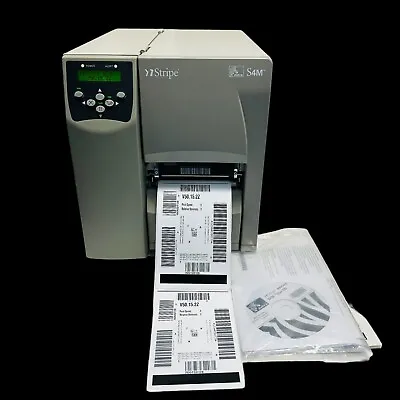 Zebra S4M Industrial Shipping Label Printer S4M00-2001-0100T Ethernet W/Manual • $159.95