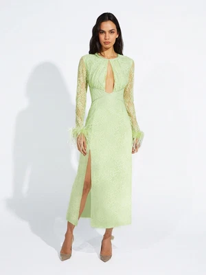 $140 • Buy Bnwt Alice Mccall Lettuce Vivienne Midi Dress - Size 10 Au/6 Us (rrp $879)