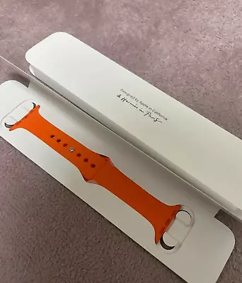 HERMES Apple Watch Orange Sport Band S/M For 41mm 40mm 38mm New • $222.02