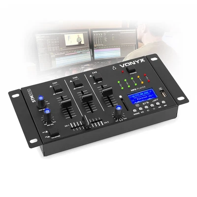 £97.99 • Buy STM-3030B 4 Channel Bluetooth Compact Mini Mixer USB MP3 Mobile DJ Disco Party