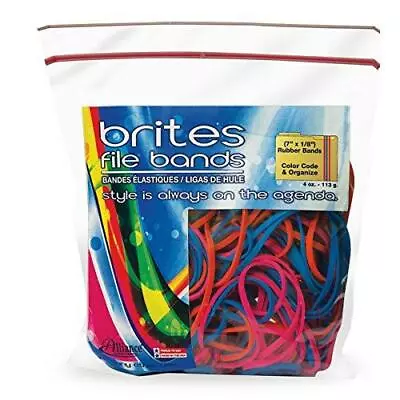 Alliance Rubber 07800 Non-Latex Brites File Bands Colored Elastic Bands 50 7  • $10.39