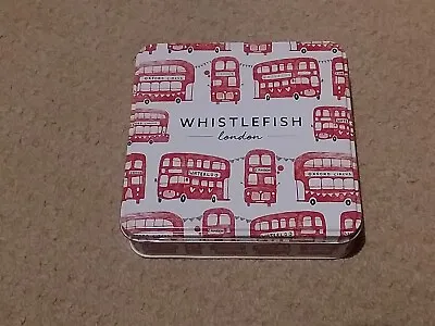 London Buses Theme **Empty **Storage Tin -WHISTLEFISH 5.5    Square  • £4.99