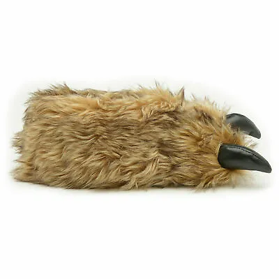 £14.99 • Buy Men's British Footwear Unisex 3D Novelty Monster Animal Feet Claw Brown Slippers