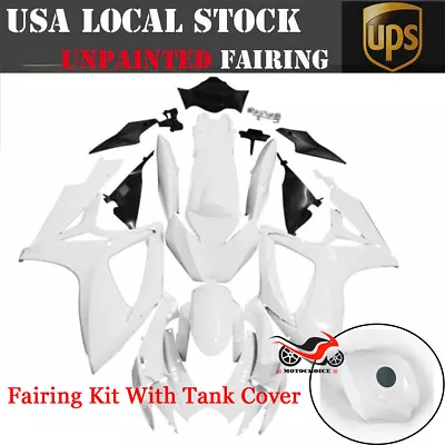 Unpainted Full Fairing Kit W/ Tank Cover For Suzuki GSXR 600 GSXR 750 2006-2007 • $270.99