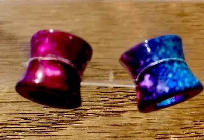 Morbid Metals Acrylic Purple Blue 00g Ear Plugs Spacer Body Jewelry • $6.90
