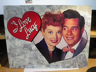 I Love Lucy Metal Tin Sign Lucy & Ricky Wall Decor  16  X 12   • $19.99