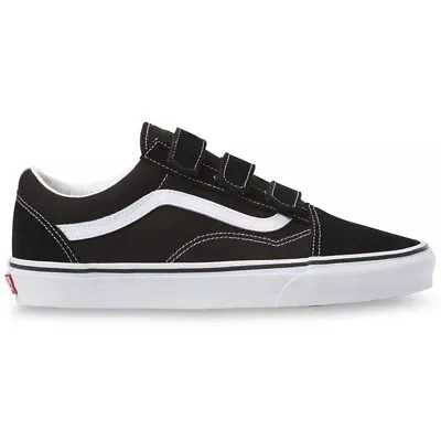 Vans Old Skool V Suede Canvas Black True White Shoes • $150