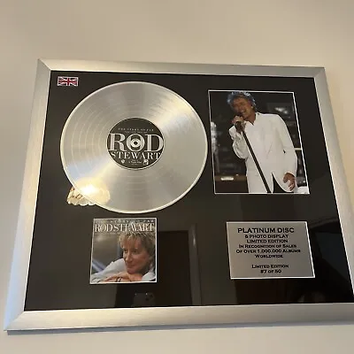 £80 • Buy Rod Stewart Platinum Disc Limited Edition Display Frame 