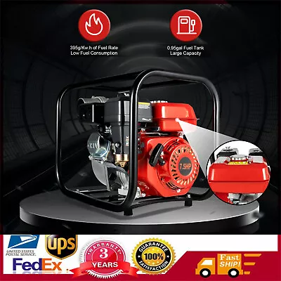 7.5HP Gas Power Semi-Trash Water Pump High Pressure Garden Irrigation 3000W • $165.30