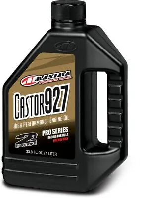 Maxima Castor 927 2 Stroke Pre Mix Oil 1L  33.8 Oz Banshee Blaster CR250R CR125R • $29.99