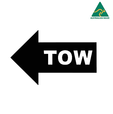 Tow Hook Arrow JDM  Vinyl Decal Sticker  9 cm X 5.5 Cm • $5.95