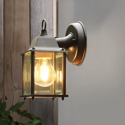£16.94 • Buy Vintage Garden Metal Wall Light Lantern Coach Lighting  Waterproof Outdoor Lamp