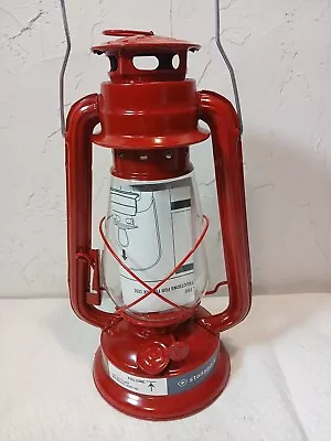 Stansport Red Hurricane Lantern Oil Lamp 12” Tall New • $11