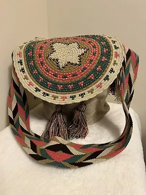 Exclusive & New Crossbody Bejeweled Bag Wayuu Handmade Colombian Mochila • $29.99