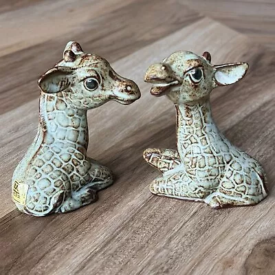 Vtg Rare UCTCI Japan Giraffe Salt & Pepper Shakers MCM Stoneware • $20