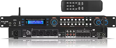 $129.99 • Buy FULODE X7 Audio Processor Mobile APP Level 3 Anti-Whistle Digital Karaoke Mixer