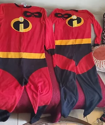 🔥 2 DISNEY Pixar Halloween Costumes 🔥 MR Incredible Dash VIOLET MRS.... • $38.88