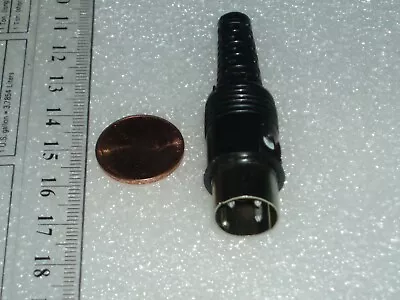 Set Of 2 Pieces  3 Pin Din Plug Connector With Plastic Handle  1980 S • $5.90