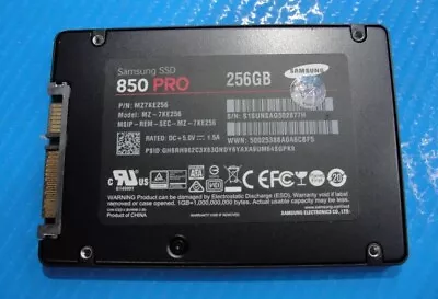 Dell 7520 Samsung 850 PRO 256GB SATA 2.5  SSD Solid State Drive MZ-7KE256 • $31.99