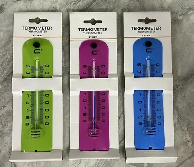 Wall Thermometer Indoor Outdoor Temperature Garden Home Office Hang New • £2.99