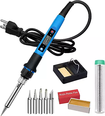 Soldering Iron Kit 80W 110V Fast Heat Up In 10S LCD Digital Adjustable Temperat • $19.36