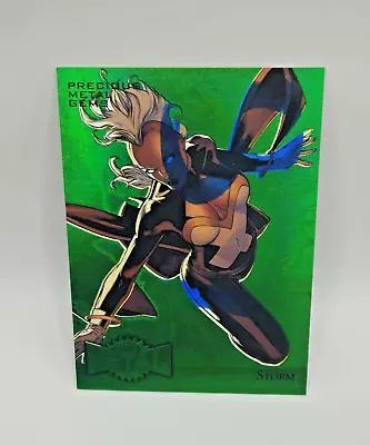 2015 Fleer Retro Marvel Precious Metal Gems PMG Green Storm /10  ERROR  1 Of 1 ? • $259.55