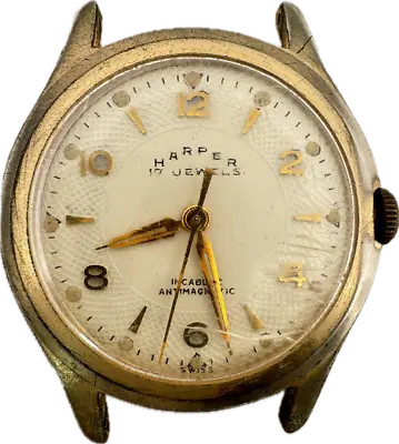 Vintage 32mm Harper Men's Mechanical Wristwatch AS 1187 Swiss For Parts • $40