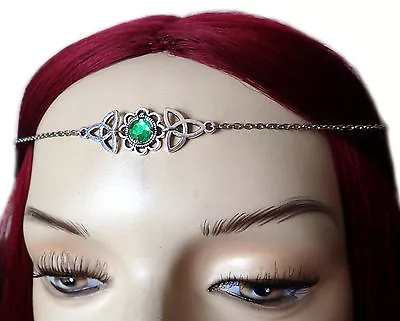 CELTIC Triquetra Trinity Medieval RENAISSANCE Circlet BRIDAL Crown Headpiece NEW • $14.99