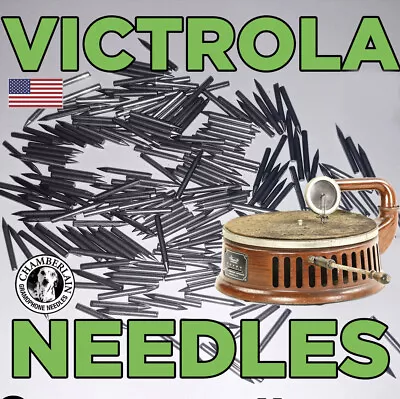 Gramophone  Needles 100 LOUD TONE Packs For Hand Crank & Victor Victrolas • $4.59