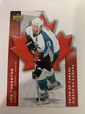 2007-08 McDonald's Upper Deck Pride Of Canada Games Pogs Joe Thornton #PC3 • $2.13