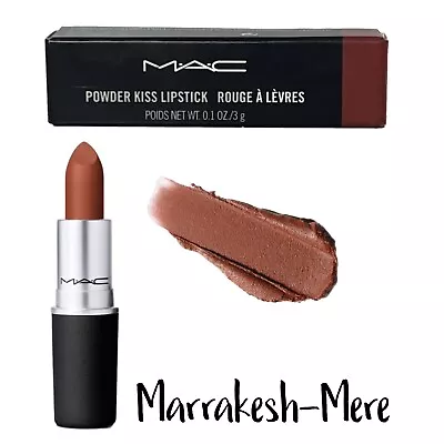 NIB MAC Powder Kiss Lipstick In Marrakesh-Mere #925 (Full Size) • $13