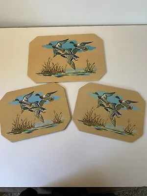 Mallard Duck Trivet Set Of 3 Pro-Tex Hot Pad Hunting Kitchen Home Decor Wall • $13