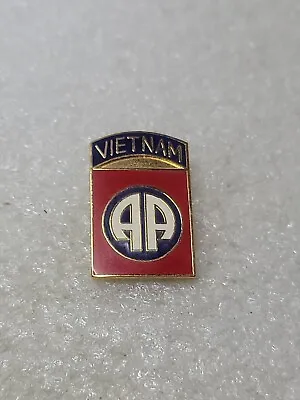 US ARMY 82ND AIRBORNE VIETNAM  Military Hat Pin P14812 Single Clutch Back • $12.99