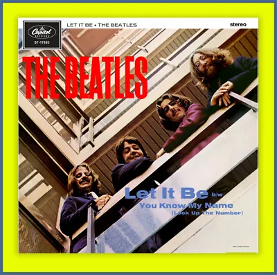 $9.99 • Buy The Beatles Let It Be You Know My Name Colored Vinyl Juke Box Series Pic Sleeve
