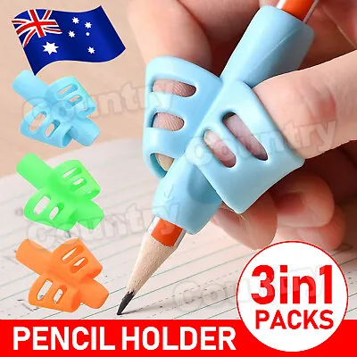 3x Children Pencil Holder Pen Writing Aid Grip Posture Tools Correction AU • $4.85