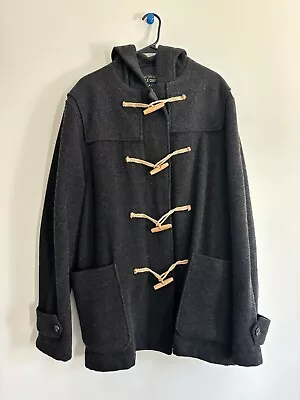 Rugby By Ralph Lauren Grey Wool Toggle Coat Size XL Men’s • $69