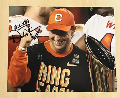 DABO SWINNEY SIGNED 8x10 PHOTO CLEMSON TIGERS HEAD COACH AUTOGRAPHED COA • $74.99