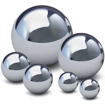  6 Pcs Polished Ornament Sphere Garden Reflector Decor Balls Polishing • £18.98