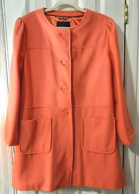 Women's Wool Blend Coat Jacket Business Classic  Button Front Lg Pockets Mossimo • $14.40